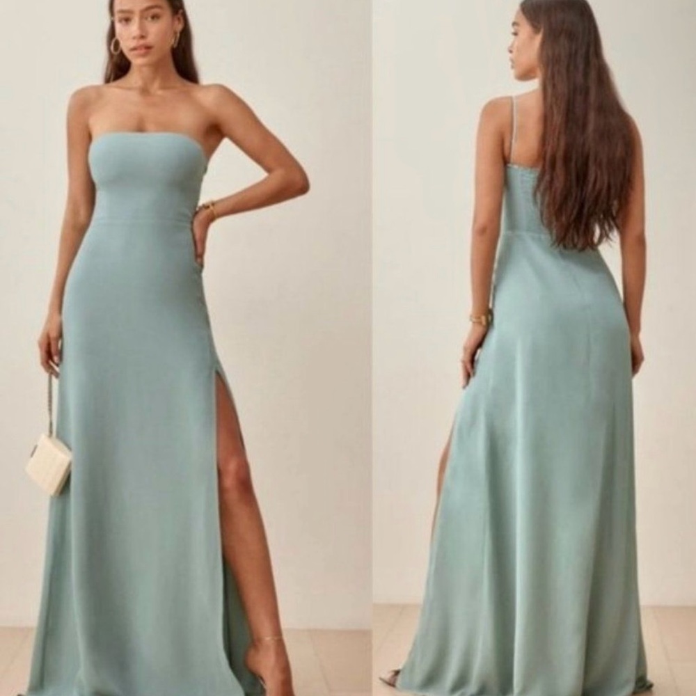 New Reformation Women's Celadon Ingrid Dress Size 6